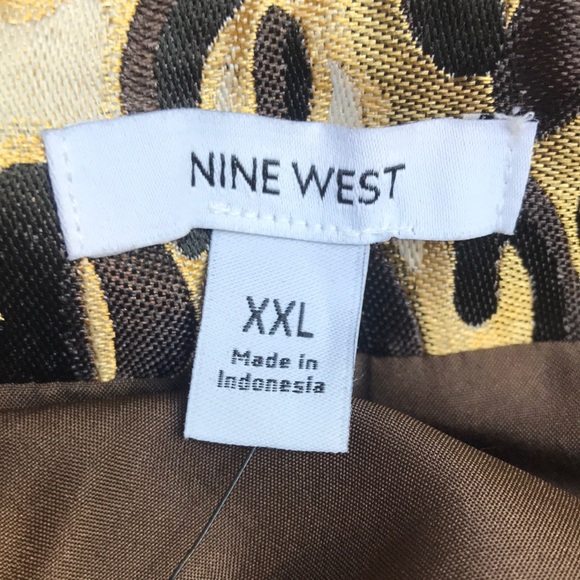 NEW Nine West Women's Leopard Jacquard Mini Skirt. XXL - Picture 6 of 7